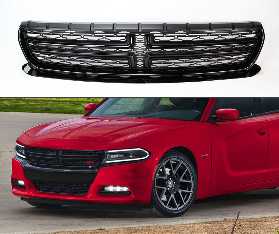 Replacement Front Upper Bumper Grill for Dodge Charger 2015-2018
