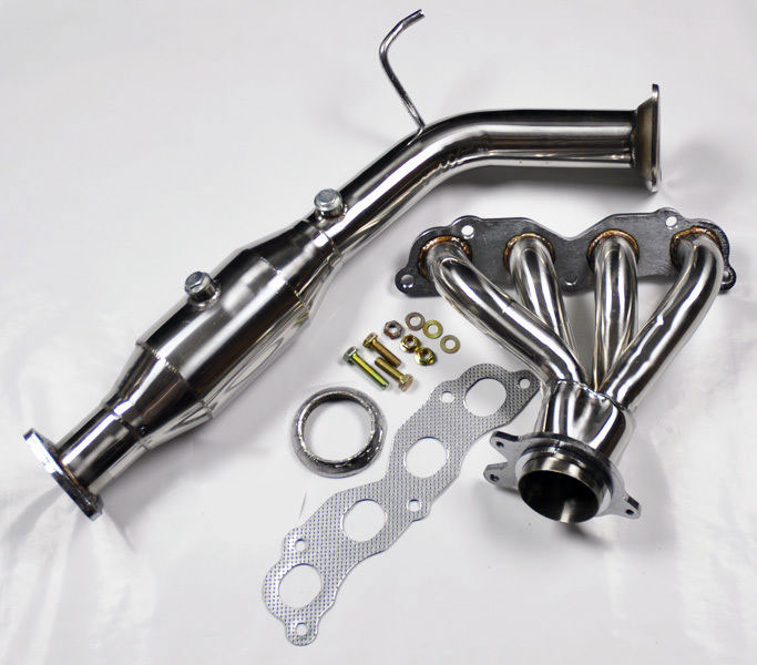 Stainless Header & Downpipe Test Pipe For Honda Civic Si EP3 0205 2.0L