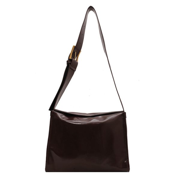 New Retro Large Capacity Tote Commuter Crossbody Bag - Image 8