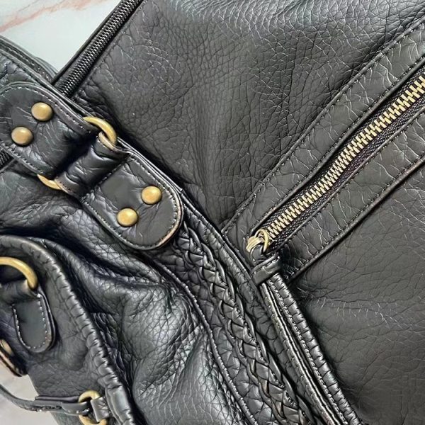 French Style Retro Biker's Shoulder Messenger Bag - Image 3