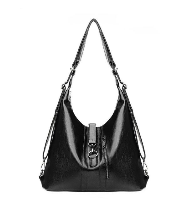Fashion Casual Washable Soft Leather Shoulder Bag - Image 3