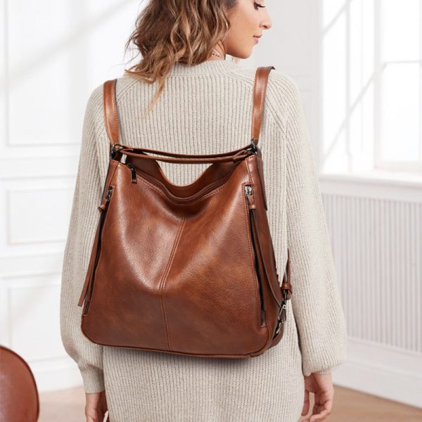 Women's Shoulder Bag Three Piece Tote Crossbody Back Bag - Image 2