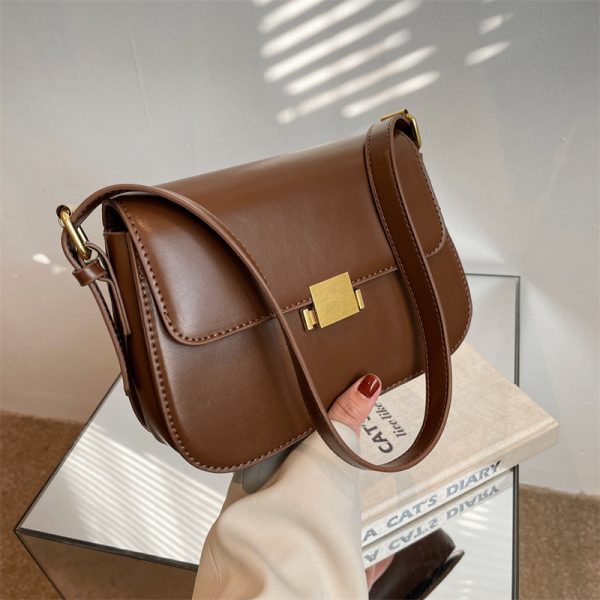 Women's Retro All-match Crossbody Shoulder Underarm Small Square Bag - Image 9