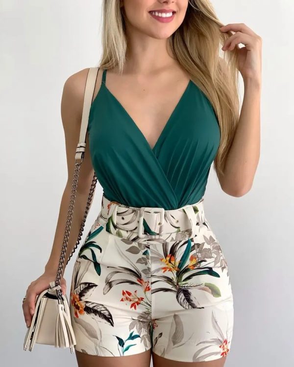 New Women's V-neck Strap Suit - Image 7