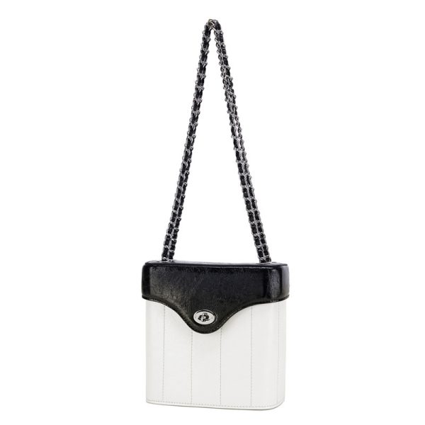 Chain Genuine Leather Bag Women's Crossbody Small Square Bag - Image 10