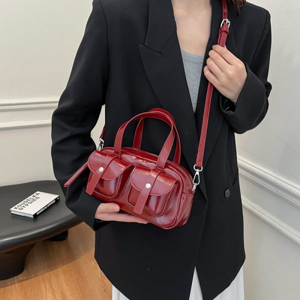 Large Capacity Women's Fashion Shoulder Messenger Portable Boston Bag - Image 3