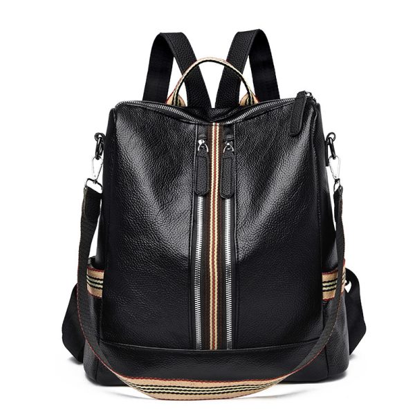 Fashionable PU Student Backpack Single Shoulder Portable - Image 2