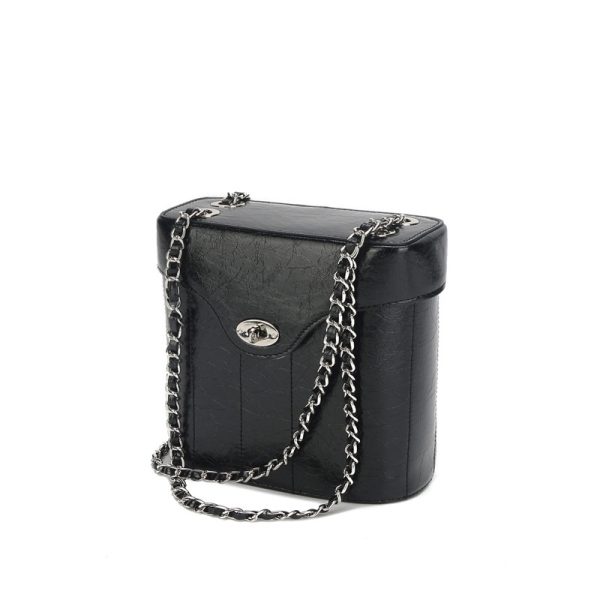 Chain Genuine Leather Bag Women's Crossbody Small Square Bag - Image 7