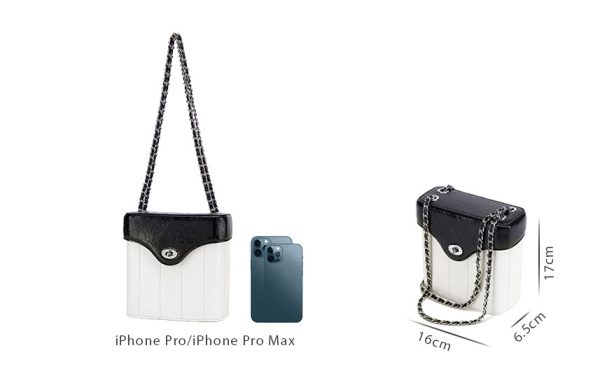 Chain Genuine Leather Bag Women's Crossbody Small Square Bag - Image 6