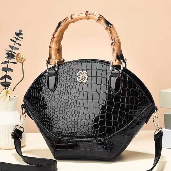 Retro Bamboo Handbag Shoulder Bag Crossbody - Image 8