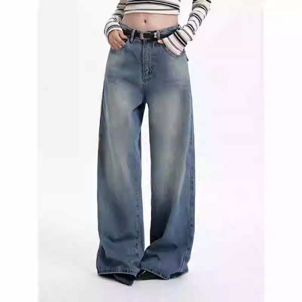 High Waist Loose And Slimming Wide Leg Straight Casual Pants - Image 2