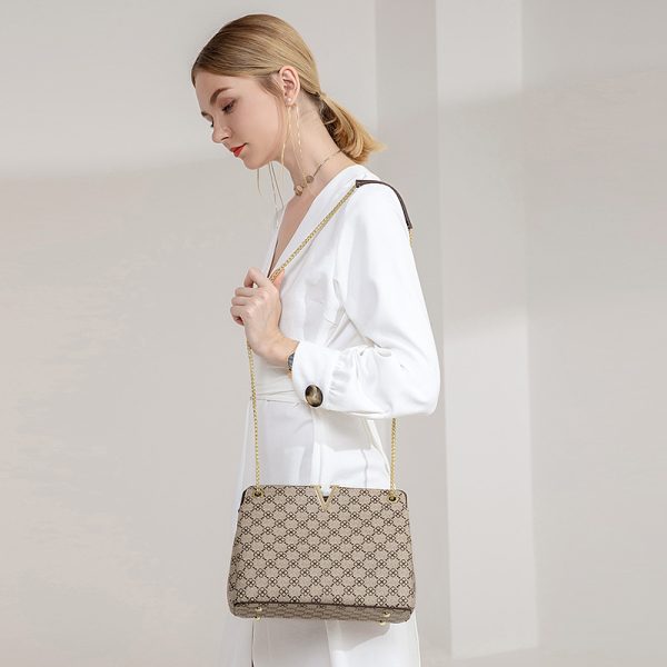 Printed Underarm One Shoulder Cross-body Chain Handbag Female - Image 3