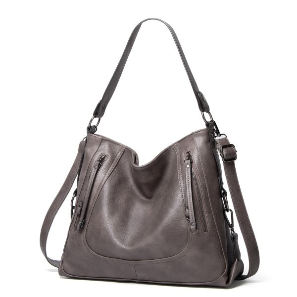 Fashion Large Capacity Totes Casual Handbag Shoulder Crossbody Retro Big Bag - Image 5
