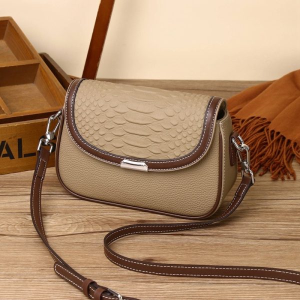New Fashion Versatile Contrast Color Messenger Bag - Image 6