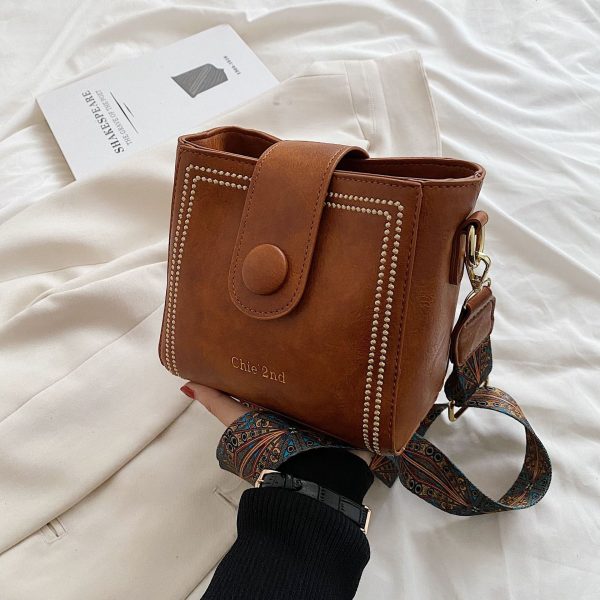 New Fashion Retro High Texture Shoulder Messenger Bag - Image 9