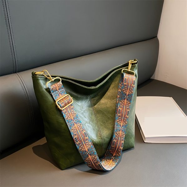 Large-capacity Retro Broadband Shoulder Messenger Bag - Image 3