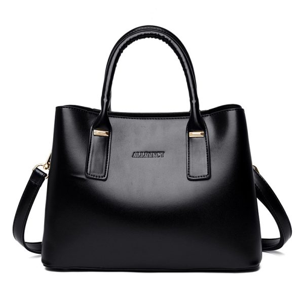 Handbag Soft Leather Large Capacity Versatile Shoulder Crossbody Mom Bag - Image 4