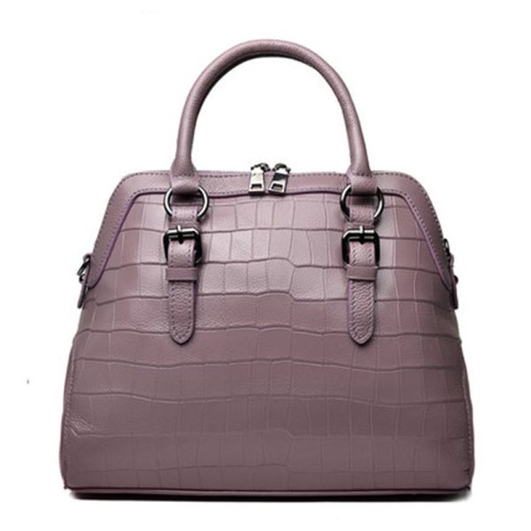 Genuine Leather Handbag Women's Fashion Cattle Leather Bag - Image 5