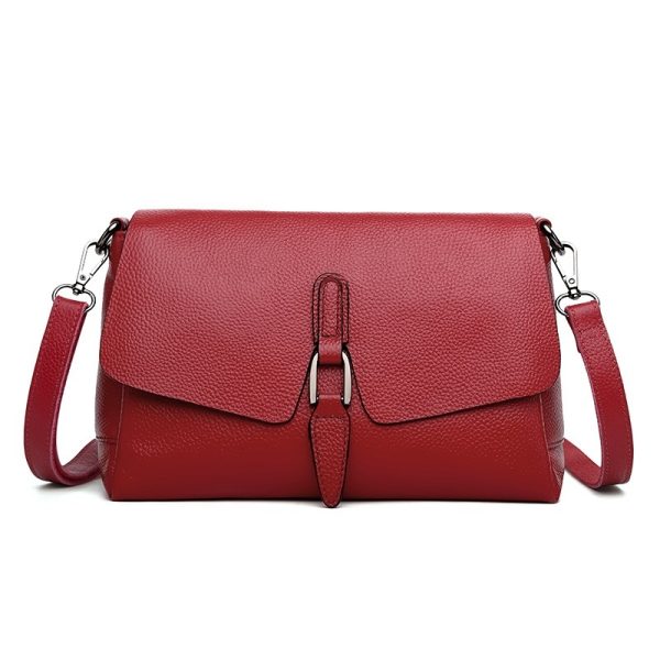 Shoulder leather bag soft leather lady messenger bag - Image 8