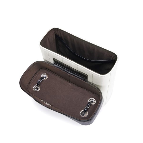Chain Genuine Leather Bag Women's Crossbody Small Square Bag - Image 5