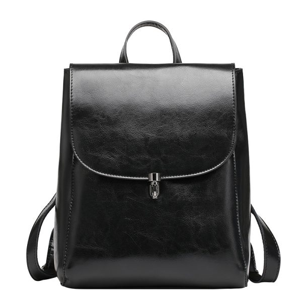 Cowhide Large Capacity Travel Backpack - Image 3