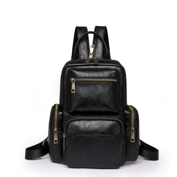 Women's Backpack PU Travel Lady Retro - Image 3