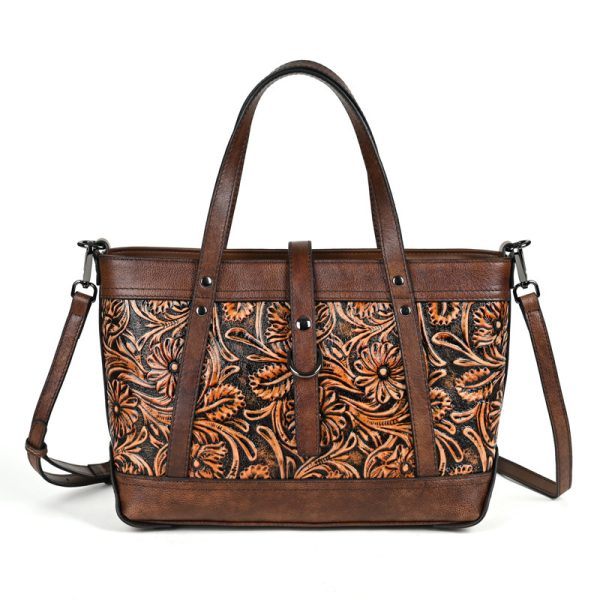 First Layer Cowhide Skeleton-skin Hand Carved Bag - Image 5