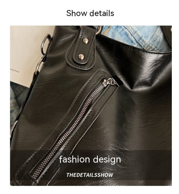 Korean Style Retro Fashion Shoulder Messenger Bag Texture High Sense - Image 9