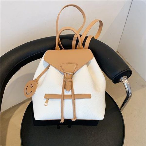 Bag Female Backpack Large Capacity Color Bump Student School Bag - Image 3