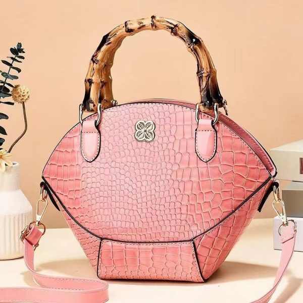 Retro Bamboo Handbag Shoulder Bag Crossbody - Image 6