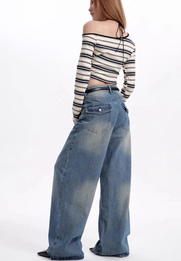 High Waist Loose And Slimming Wide Leg Straight Casual Pants - Image 3