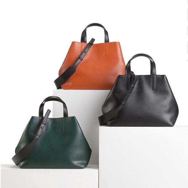 Fashionable Leather Handbag Shoulder Bag - Image 2