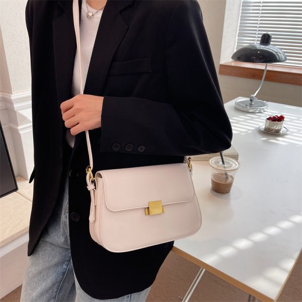 Women's Retro All-match Crossbody Shoulder Underarm Small Square Bag - Image 8
