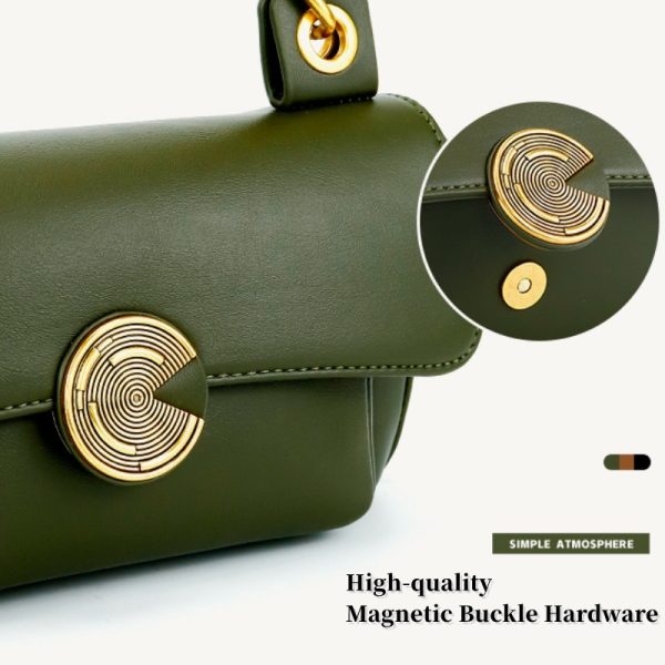 Women's Fashion Solid Chain Small Square Bag - Image 4