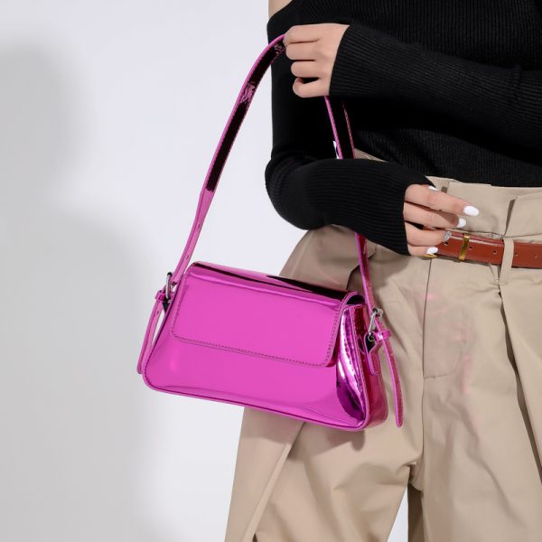 Flip Messenger Bag Ladies Shoulder Underarm Bags - Image 4