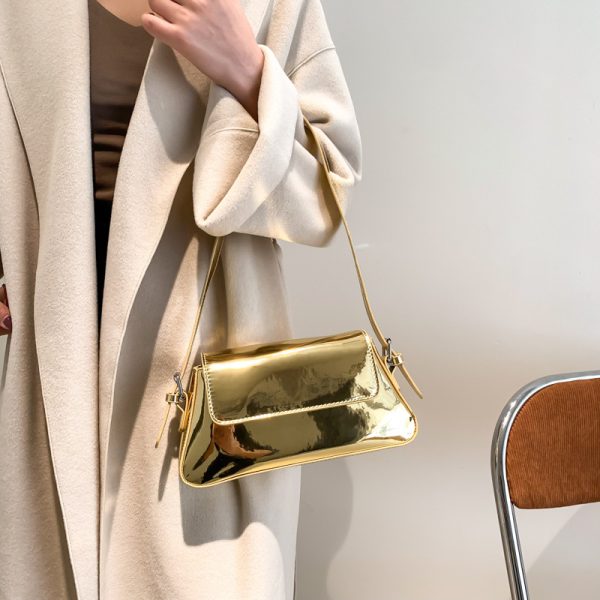Flip Messenger Bag Ladies Shoulder Underarm Bags - Image 2