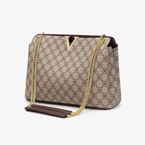 Printed Underarm One Shoulder Cross-body Chain Handbag Female - Image 4