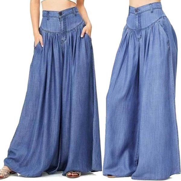 Women's Fashion Wide-leg Denim Bell-bottoms - Image 2