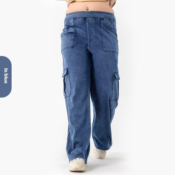 High Waist Stretch Double Pocket Sports Casual Pants - Image 8