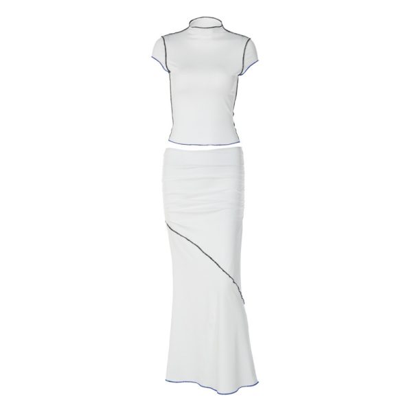 Women's Characteristic Reverse Car Side Wrapped Chest Dress - Image 8