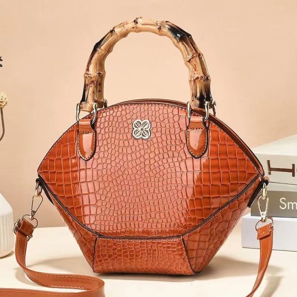 Retro Bamboo Handbag Shoulder Bag Crossbody - Image 9
