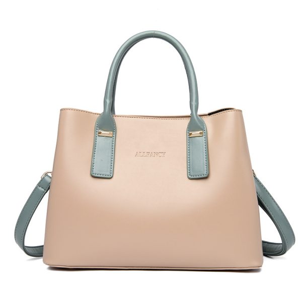 Handbag Soft Leather Large Capacity Versatile Shoulder Crossbody Mom Bag - Image 6