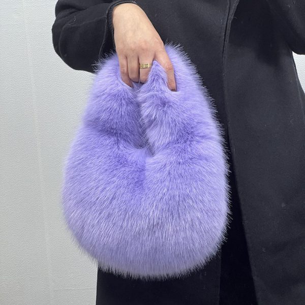 Portable Fur Bag Fall Winter Popular High-grade Niche - Image 3
