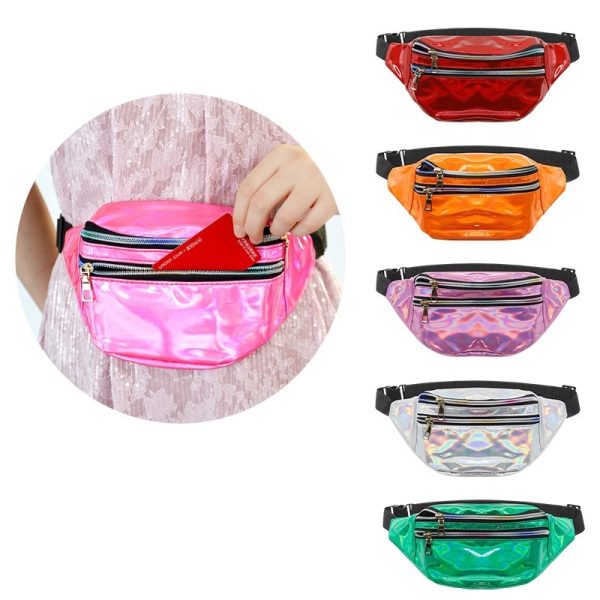 Outdoor Men's And Women's Waist Pack Sports Fitness 7 Color Laser - Image 2