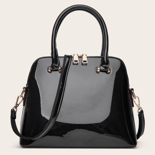 Women's Shiny Tote Shoulder Messenger Bag - Image 2