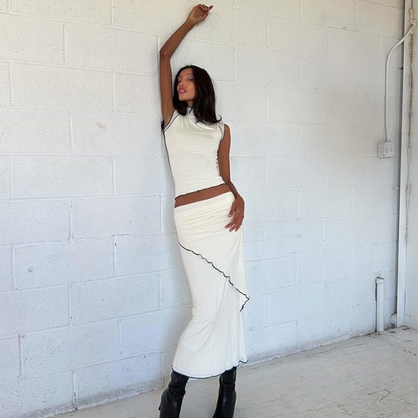 Women's Characteristic Reverse Car Side Wrapped Chest Dress - Image 5