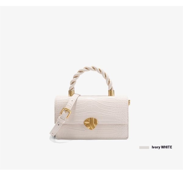 Women's Crocodile Pattern On Genuine Leather Small Bags - Image 8
