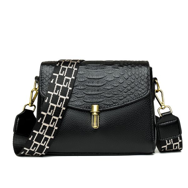 Women's Fashion Simple Top Layer Cowhide Single Shoulder Messenger Bag - Image 7