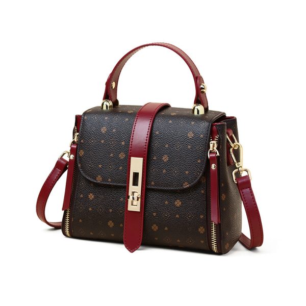 Women's Shoulder Bucket Bag Versatile Retro Printed Large Capacity - Image 5
