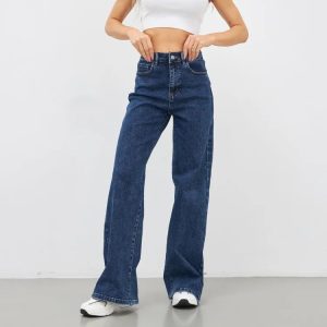 Slim Fit High Waist Slimming Casual Wide Leg Jeans